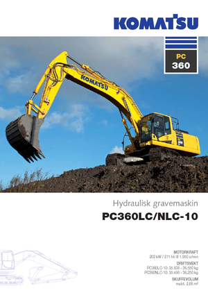 Escavatori cingolati Komatsu PC360LC-10
