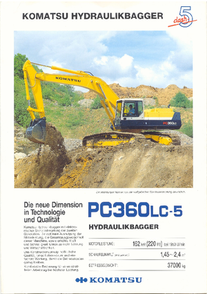 Escavatori cingolati Komatsu PC360LC-5