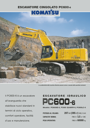 Escavatori cingolati Komatsu PC600-6