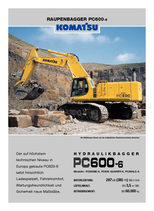 Escavatori cingolati Komatsu PC600-6