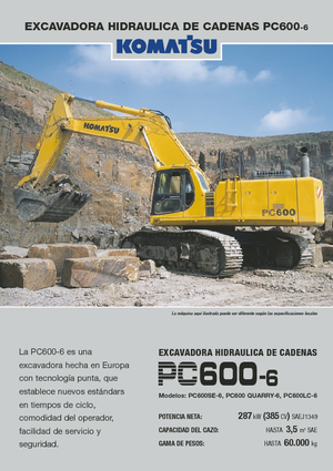 Escavatori cingolati Komatsu PC600-6