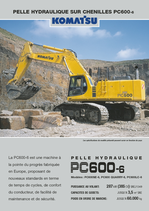 Escavatori cingolati Komatsu PC600-6