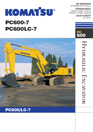 Escavatori cingolati Komatsu PC600LC-7