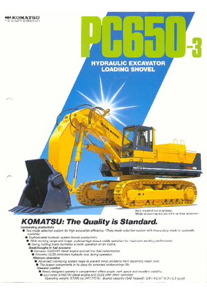 Escavatori cingolati Komatsu PC650-3