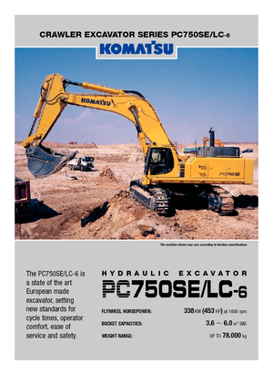 Escavatori cingolati Komatsu PC750SE-6