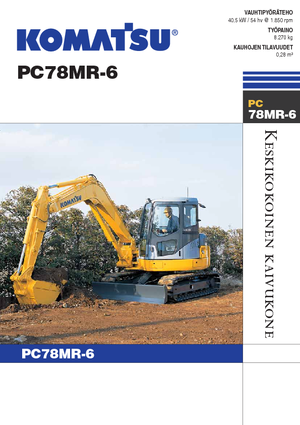 Escavatori cingolati Komatsu PC78MR-6