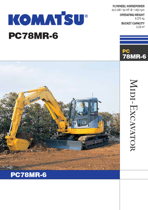 Escavatori cingolati Komatsu PC78MR-6