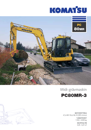 Escavatori cingolati Komatsu PC80MR-3