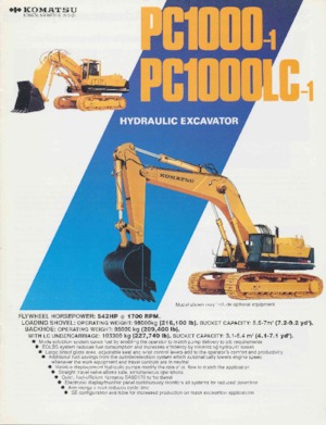 Escavatori cingolati Komatsu PC1000-1