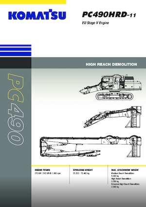 Escavatori cingolati Komatsu PC490HRD-11E0