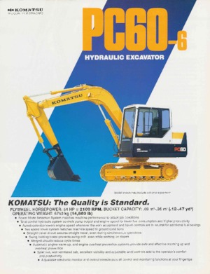 Escavatori cingolati Komatsu PC60-6