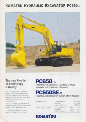 Escavatori cingolati Komatsu PC650SE-5