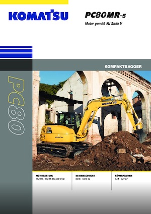 Escavatori cingolati Komatsu PC80MR-5E0
