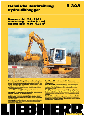 Escavatori cingolati Liebherr R 308