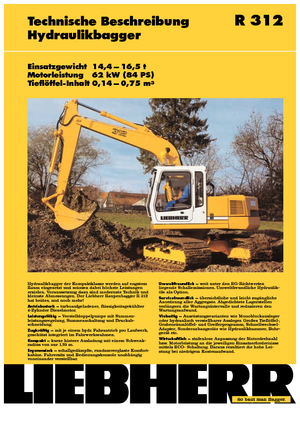 Escavatori cingolati Liebherr R 312