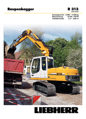 Escavatori cingolati Liebherr R 313 Litronic