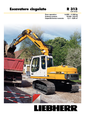 Escavatori cingolati Liebherr R 313 Litronic