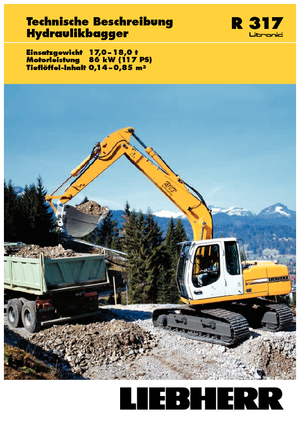 Escavatori cingolati Liebherr R 317 Litronic HDS
