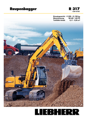 Escavatori cingolati Liebherr R 317 Litronic