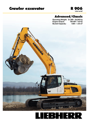 Escavatori cingolati Liebherr R 906 Classic