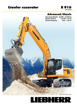 Escavatori cingolati Liebherr R 916 Advanced