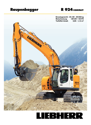 Escavatori cingolati Liebherr R 924 Compact