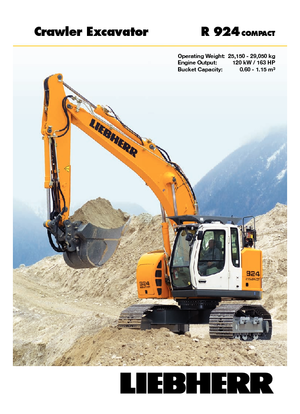 Escavatori cingolati Liebherr R 924 Compact