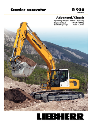 Escavatori cingolati Liebherr R 926 Classic
