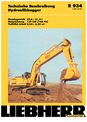 Escavatori cingolati Liebherr R 934 Litronic HD-SL