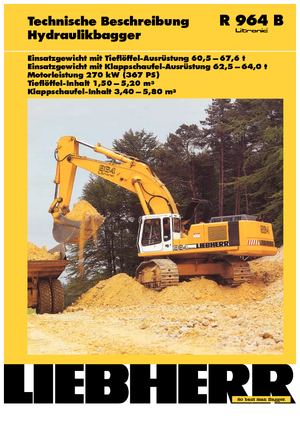 Escavatori cingolati Liebherr R 964 B Litronic HD
