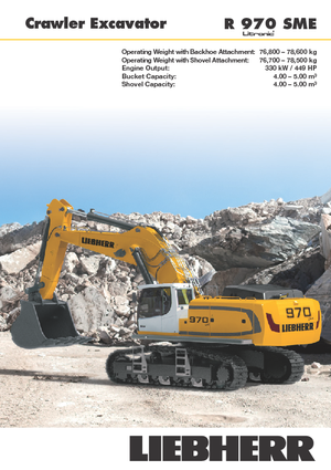 Escavatori cingolati Liebherr R 970 SME