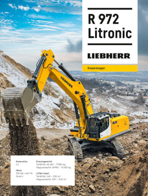 Escavatori cingolati Liebherr R 972 Litronic 