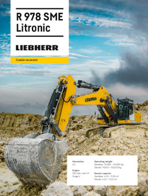 Escavatori cingolati Liebherr R 978 SME Litronic 