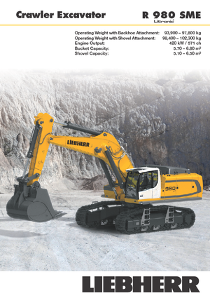 Escavatori cingolati Liebherr R 980 SME