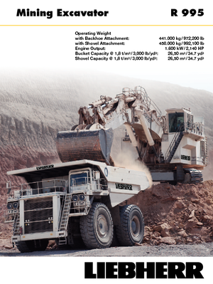 Escavatori cingolati Liebherr R 995 
