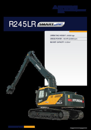 Escavatori cingolati Hyundai R245LR SMART PLUS