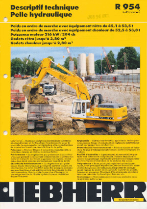 Escavatori cingolati Liebherr R 954B 