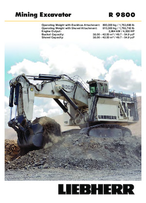 Escavatori cingolati Liebherr R 9800 