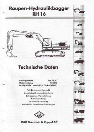 Escavatori cingolati O&K RH 16