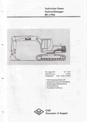 Escavatori cingolati O&K RH 4 PMS LC