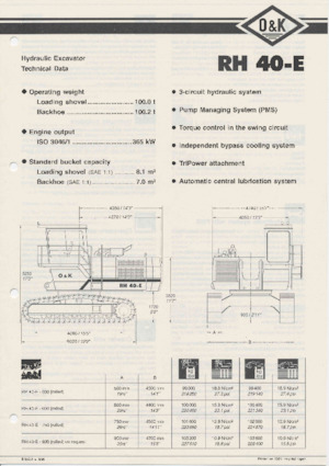 Escavatori cingolati O&K RH 40 E