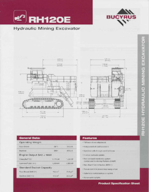 Escavatori cingolati Bucyrus RH120E