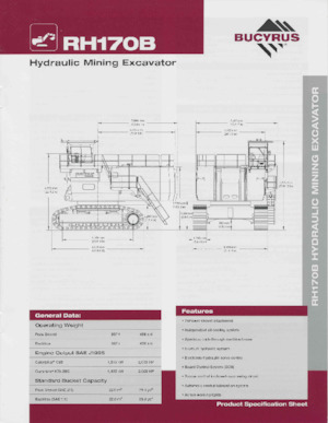 Escavatori cingolati Bucyrus RH170B