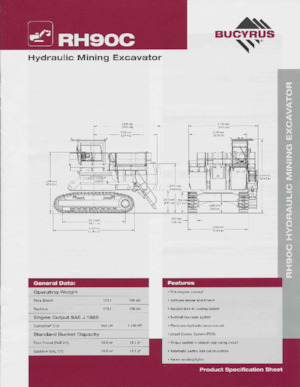 Escavatori cingolati Bucyrus RH90C
