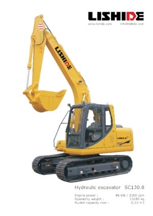 Escavatori cingolati Lishide SC130.8