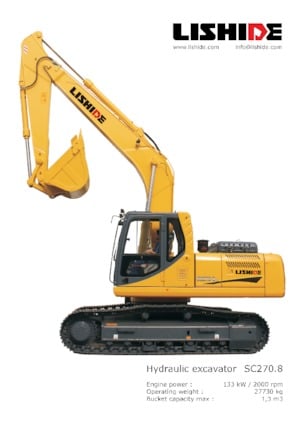 Escavatori cingolati Lishide SC270.8LC