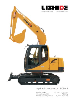 Escavatori cingolati Lishide SC80.8