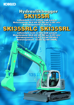 Escavatori cingolati Kobelco SK 135 SRLC
