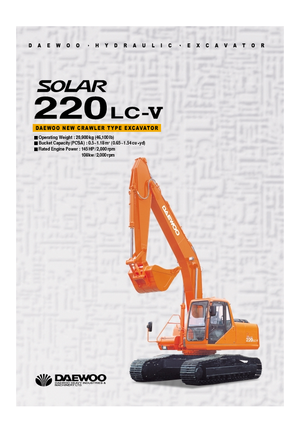 Escavatori cingolati Doosan Solar 220 LC-V