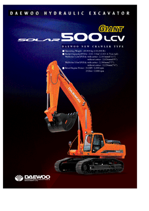 Escavatori cingolati Doosan Solar 500 LC-V Gigant